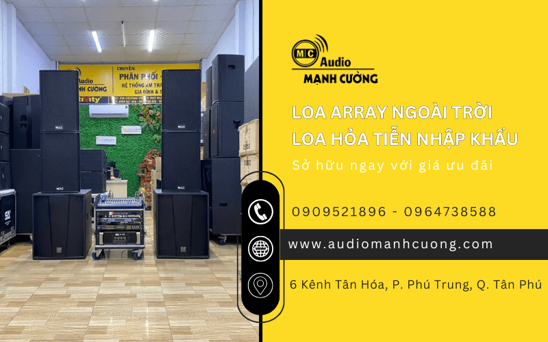 loa array và loa hỏa tiễn 